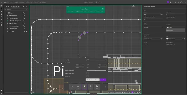 FleetEngine Editor – Intuitives Zeichnen